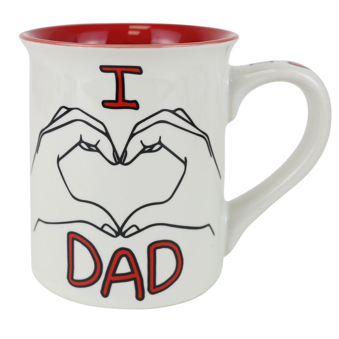 I heart Hand Dad Mug