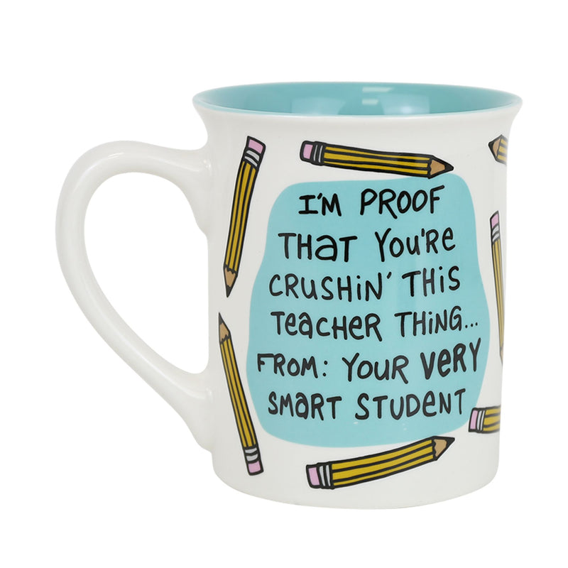 #1 Teacher Greeting Card Mug