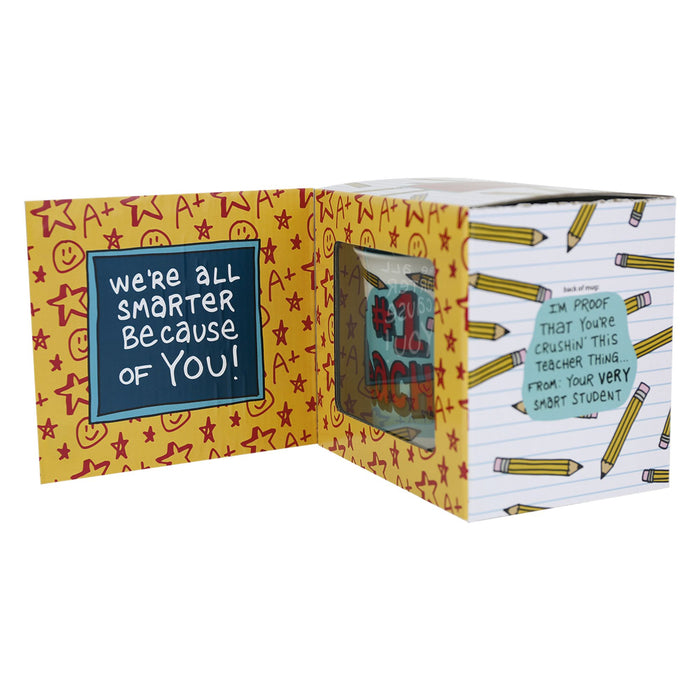 #1 Teacher Greeting Card Mug