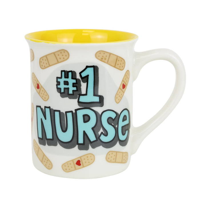 #1 Nurse Greeting Card Mug
