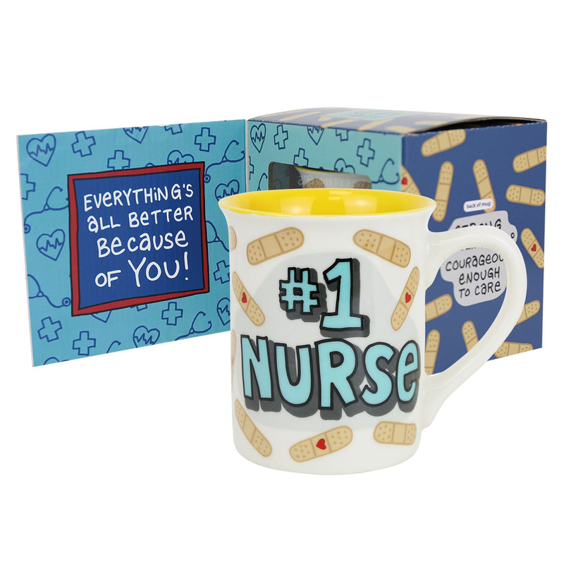 #1 Nurse Greeting Card Mug