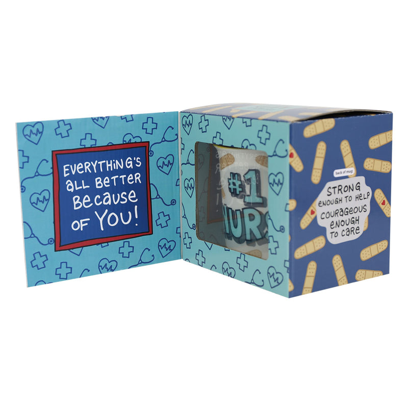 #1 Nurse Greeting Card Mug