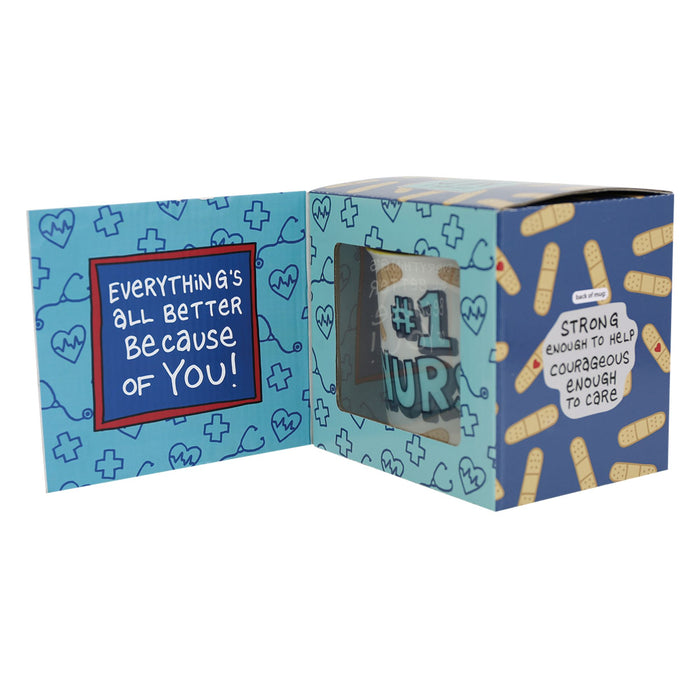 #1 Nurse Greeting Card Mug