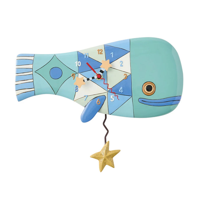 Patch Whale Wall Clock