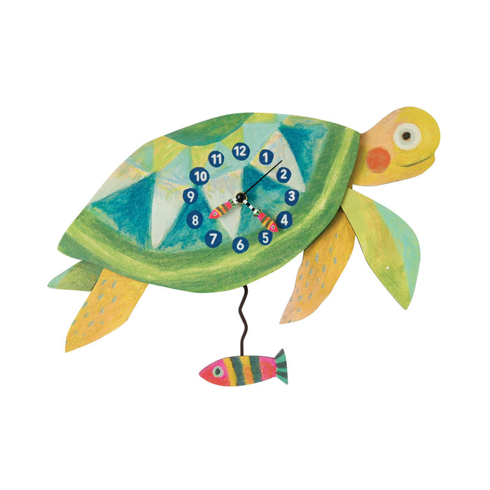 Shellbound Wood Wall Clock