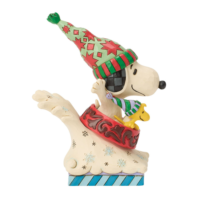 Snoopy Woodstock Dog Bowl Sled