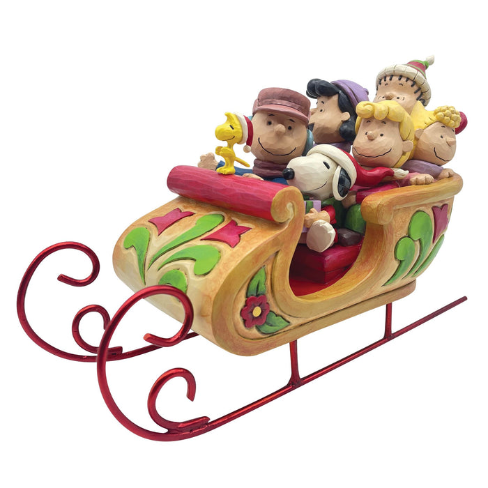 Snoopy and Friends in Sleigh