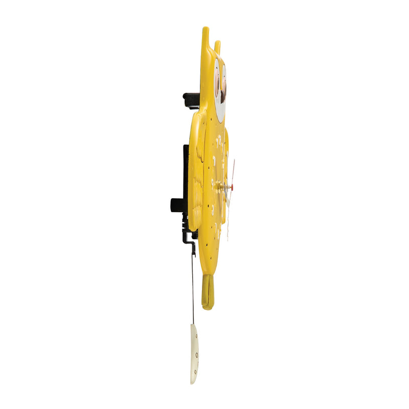 Golden Hoot Wall Clock