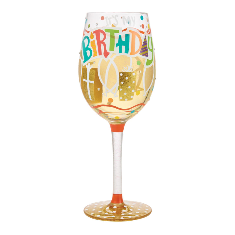 It's My Birthday Wine Glass