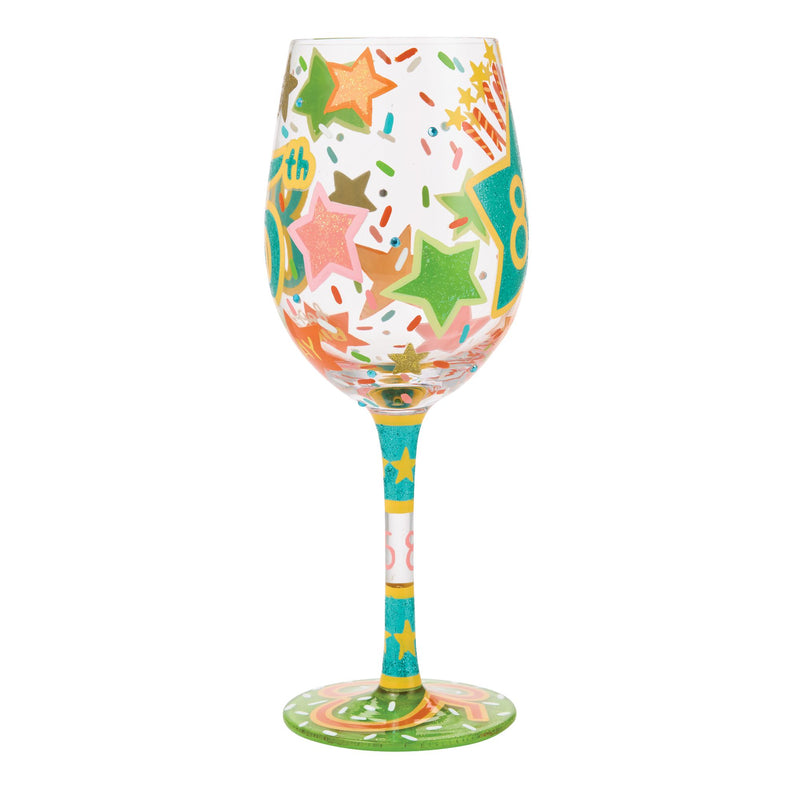 Happy 85th Birthday Wine Glass