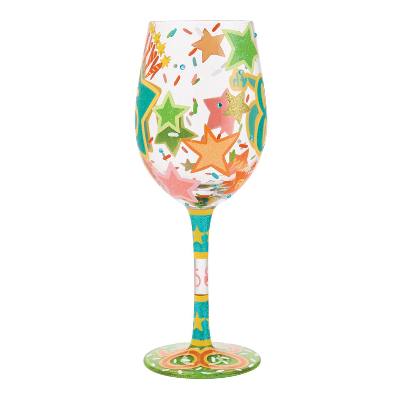 Happy 85th Birthday Wine Glass