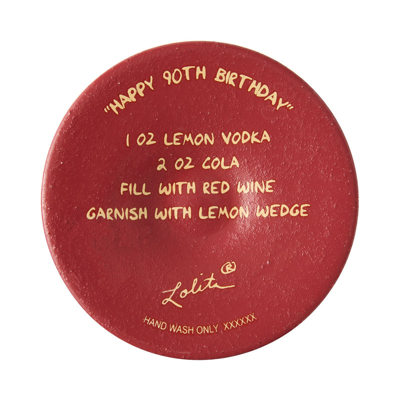 Happy 90th Birthday Wine Glass