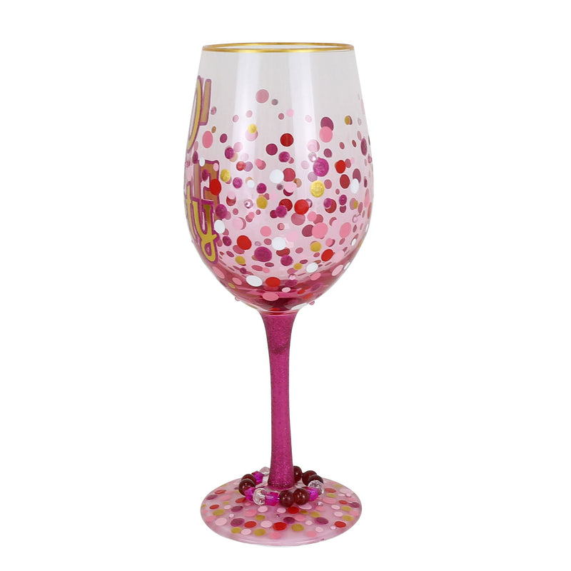 40 Is Flirty Wine Glass