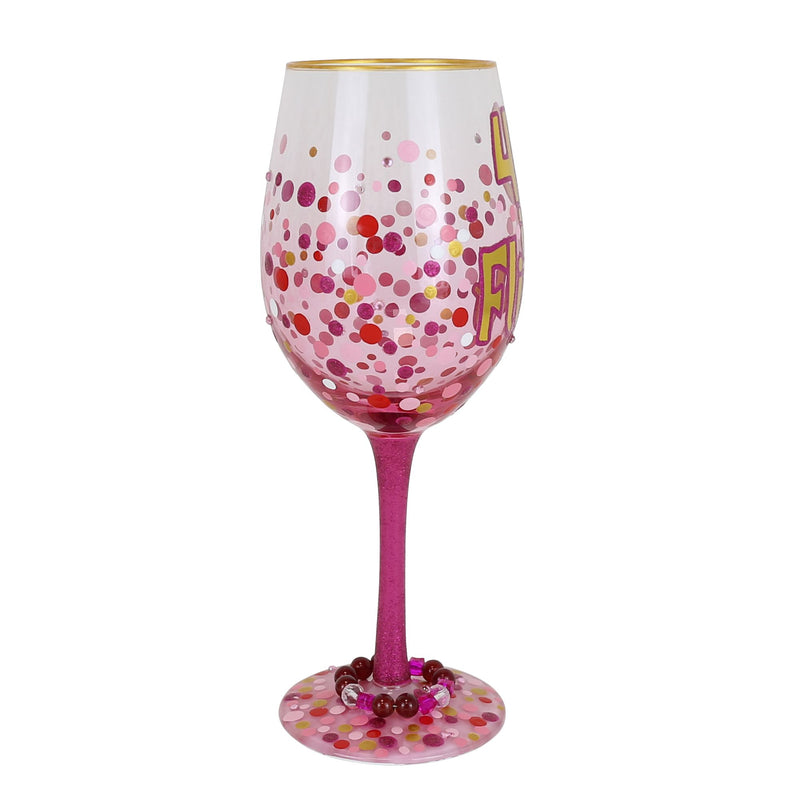 40 Is Flirty Wine Glass