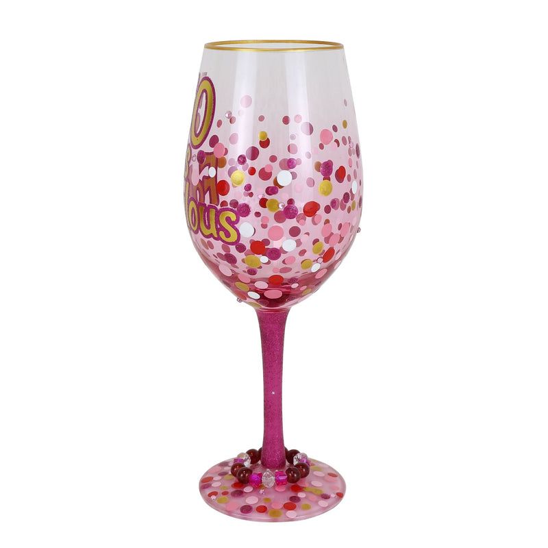50 Is Fabulous Wine Glass
