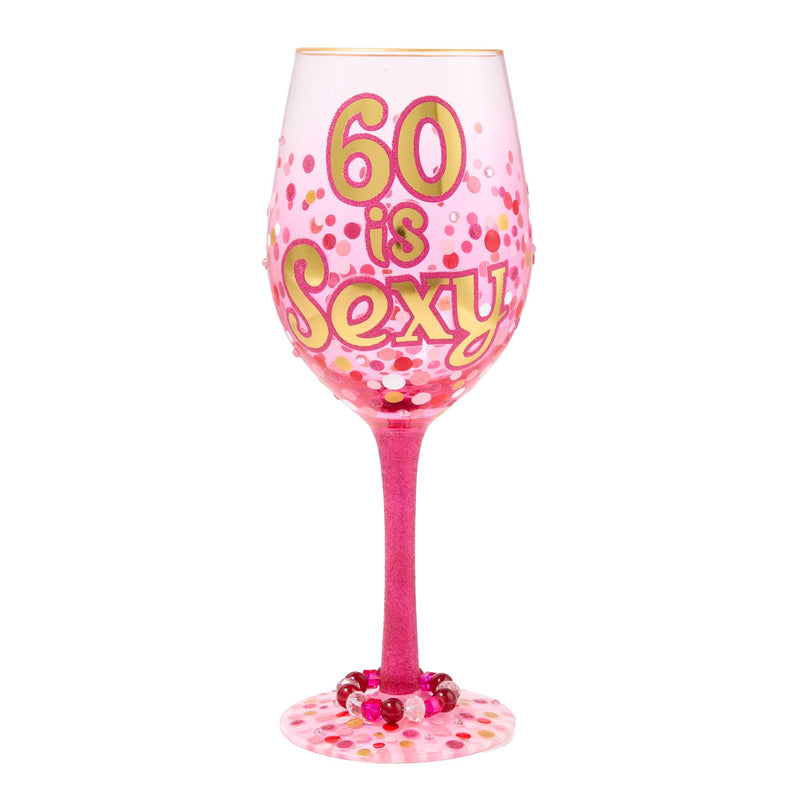 60 Is Sexy Wine Glass