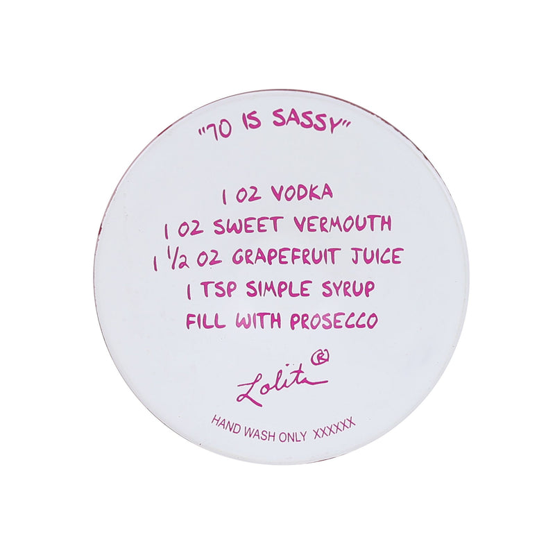 70 Is Sassy Wine Glass