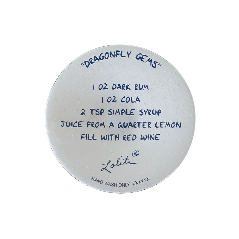 Dragonfly Gems Wine Glass