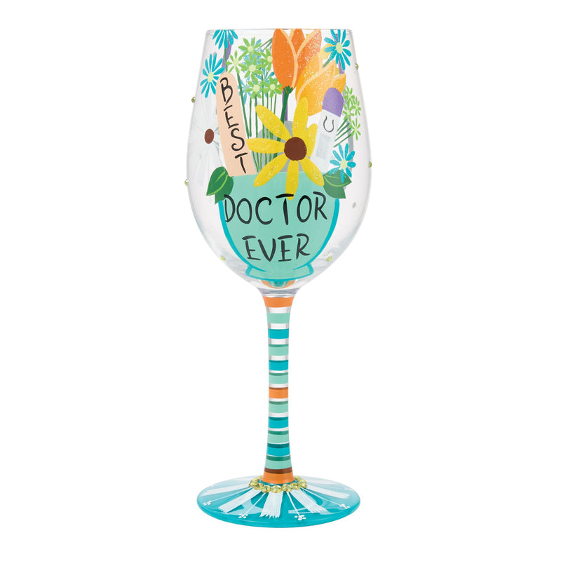 Best Doctor Ever Wine Glass