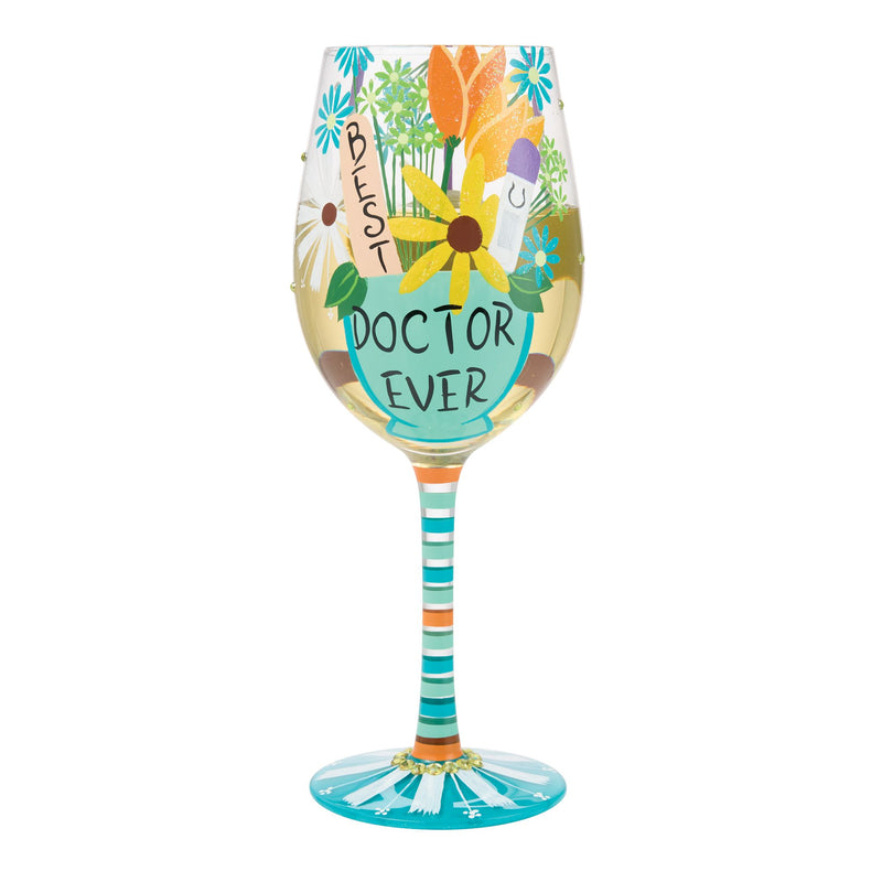 Best Doctor Ever Wine Glass
