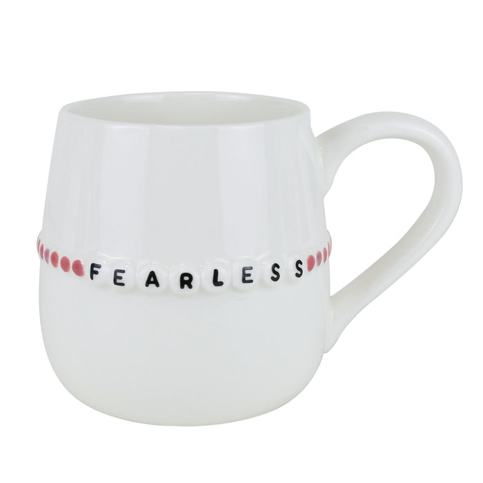 Fearless Beaded Sculpted Mug