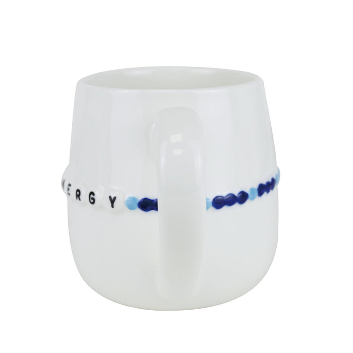 Good Energy Beaded Scupted Mug