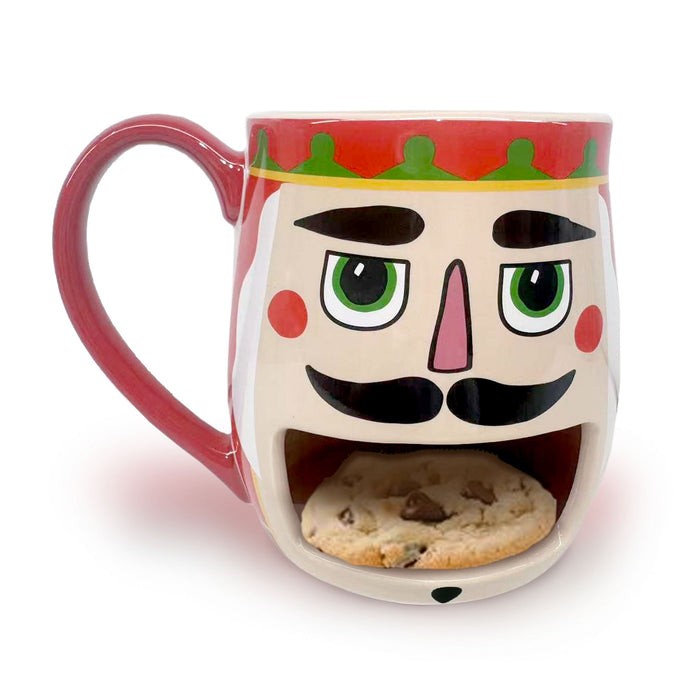 Nutcracker Mug w Cookie Holder