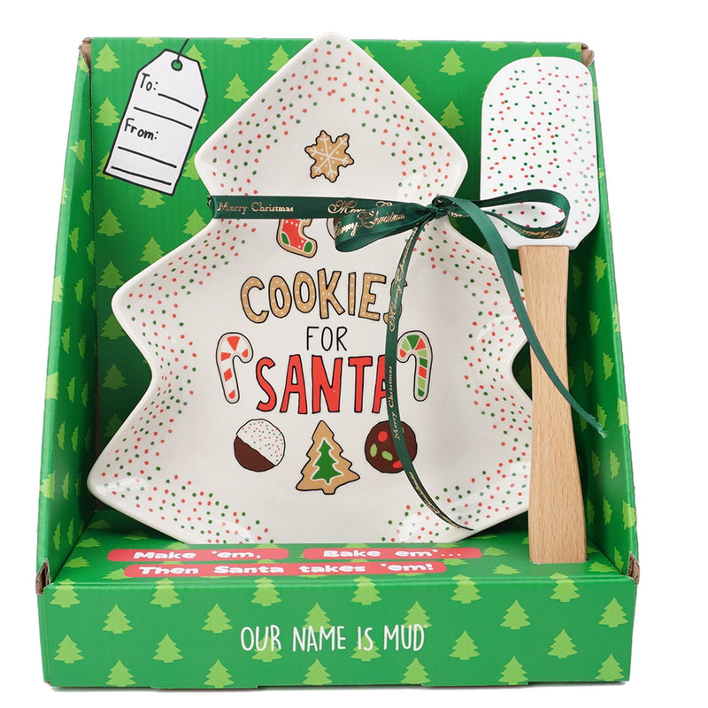 Tree Cookie Plate and Spatula
