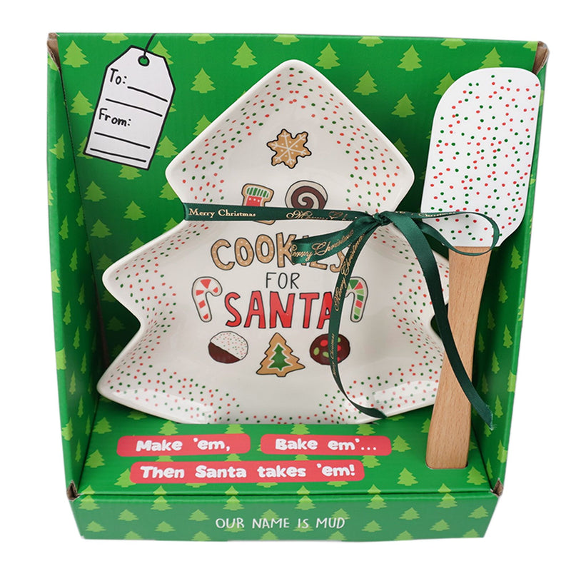 Tree Cookie Plate and Spatula