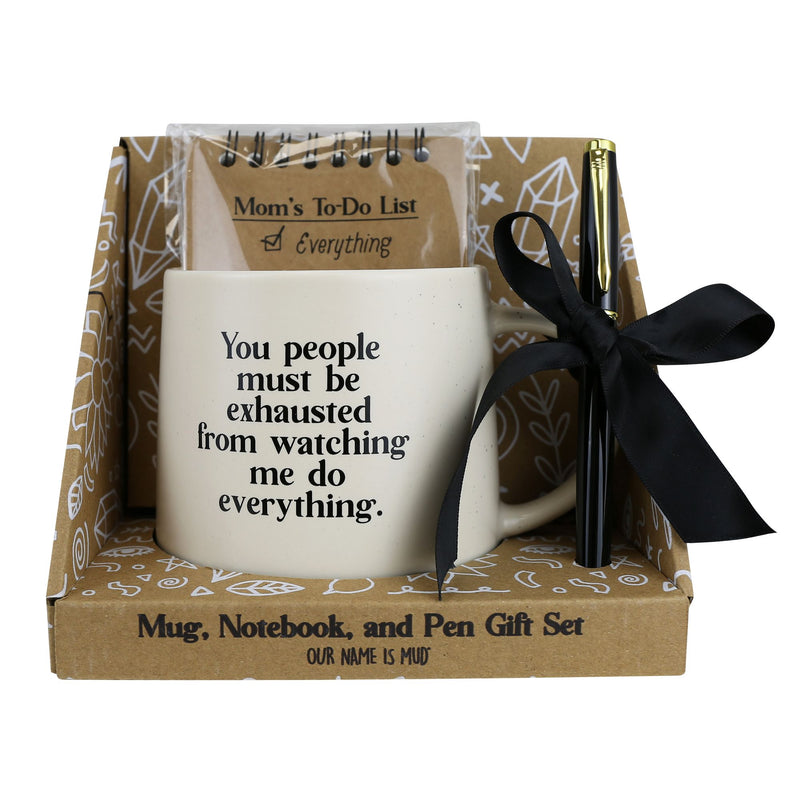 Mom To Do Mug Notepad Pen Set