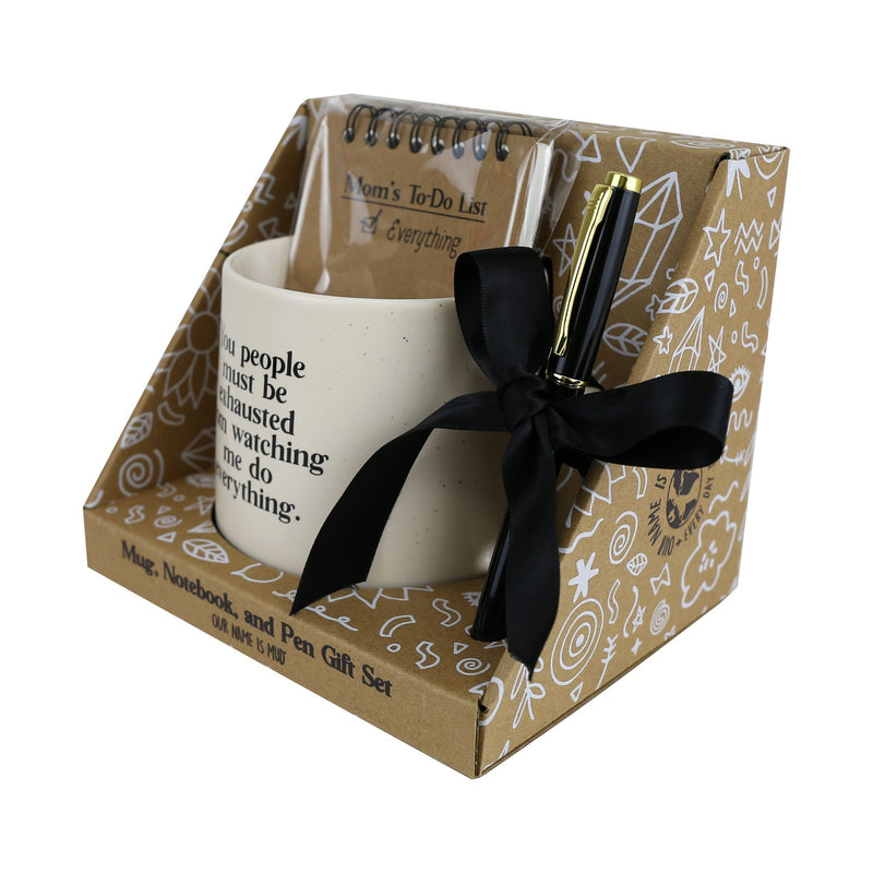Mom To Do Mug Notepad Pen Set