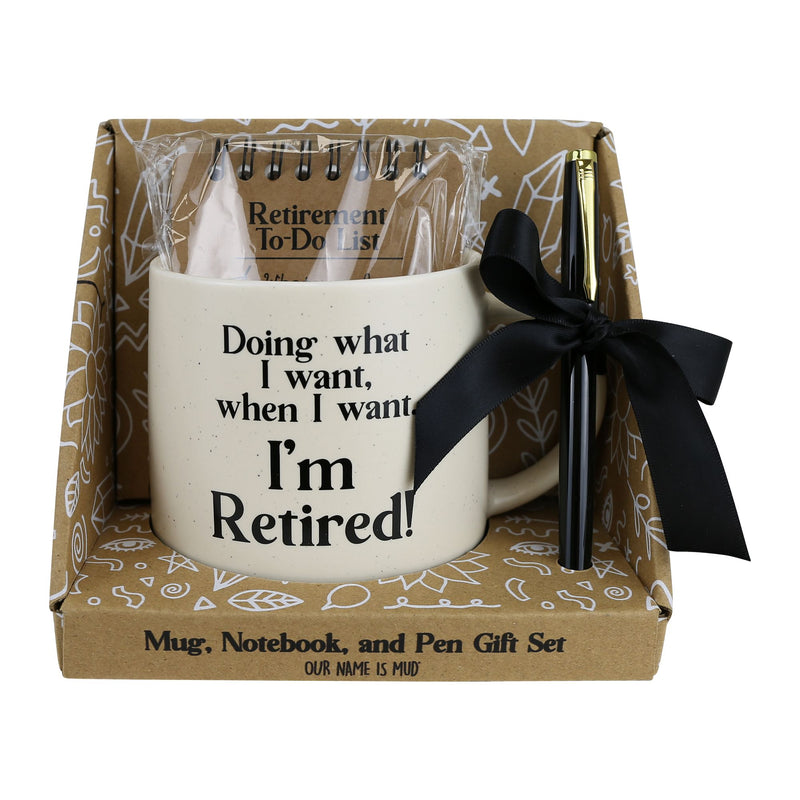 Retired Mug Notepad Pen Set