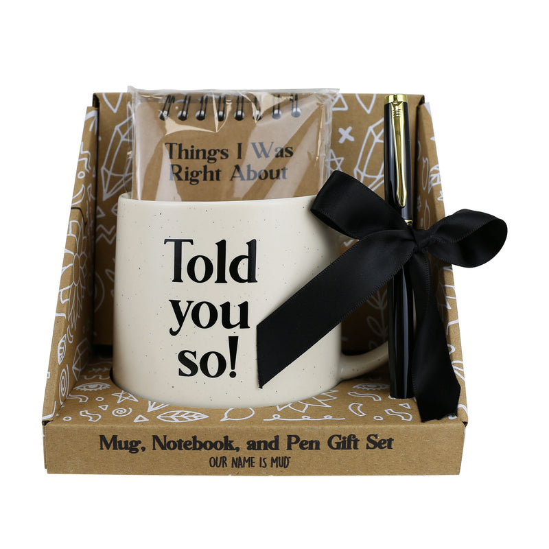 Told You So Notepad Oen Set
