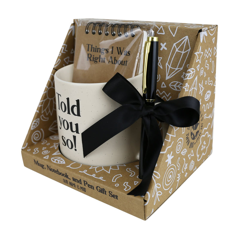 Told You So Notepad Oen Set