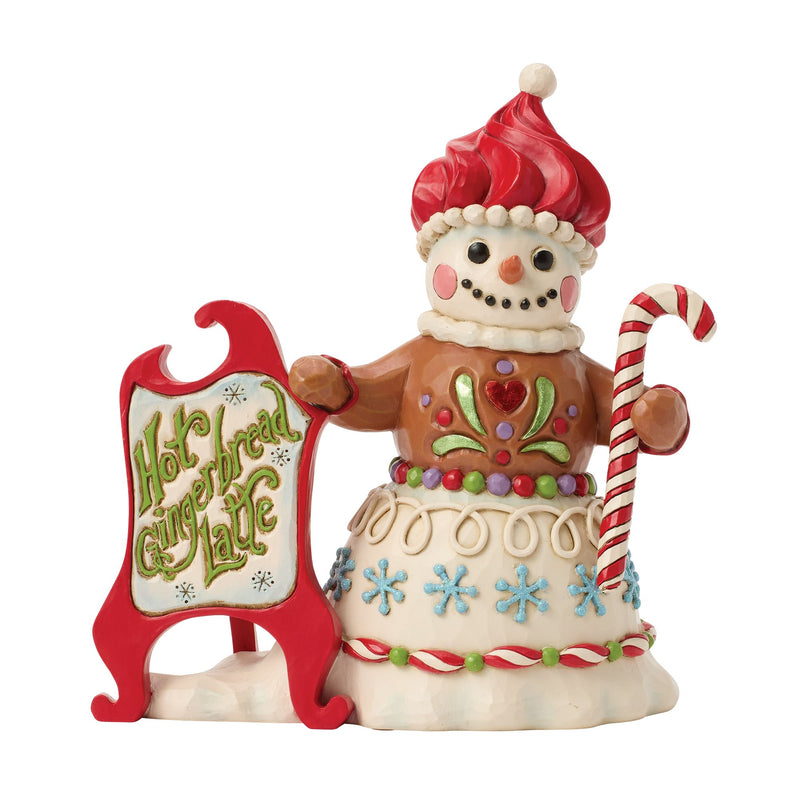 Gingerbread Snowman Sign Fig