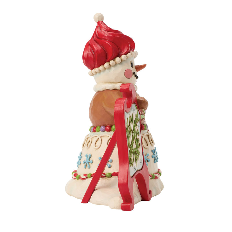 Gingerbread Snowman Sign Fig