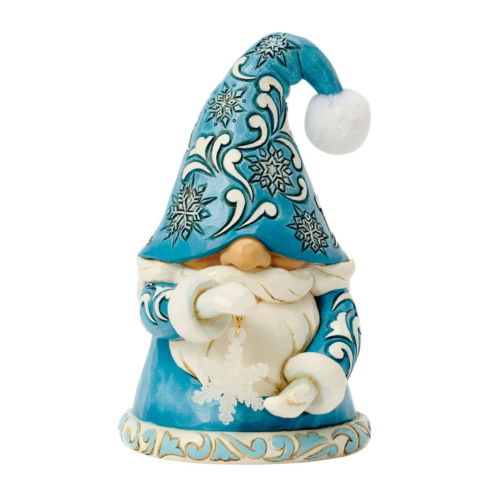 Gnome Holding Snowflake Fig