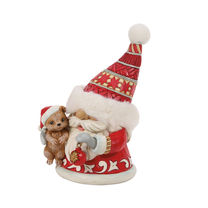 Gnome Hugging Cute Puppy Fig
