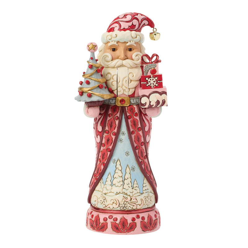 Nutcracker Santa Tree Red/Pink
