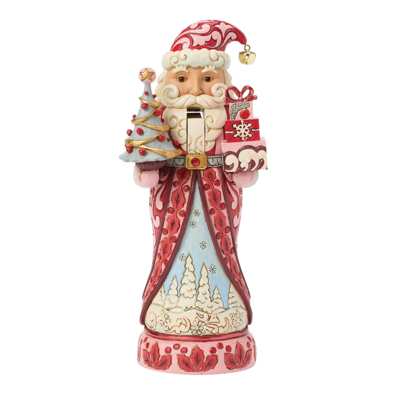 Nutcracker Santa Tree Red/Pink