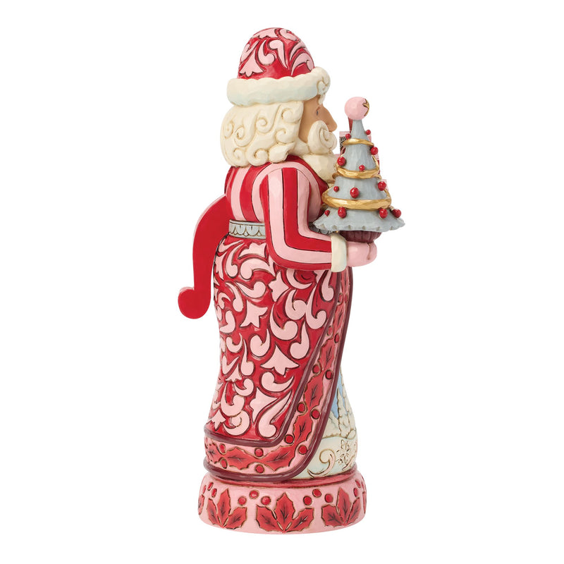 Nutcracker Santa Tree Red/Pink