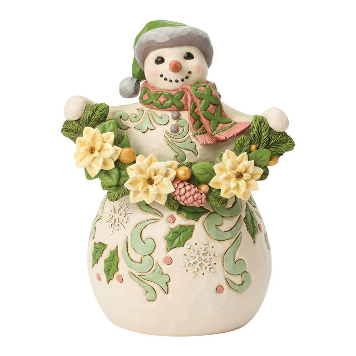 Opal & Moss Snowman Poinsettia