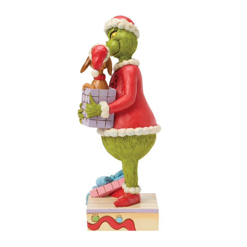 Grinch Holding Gift with Max