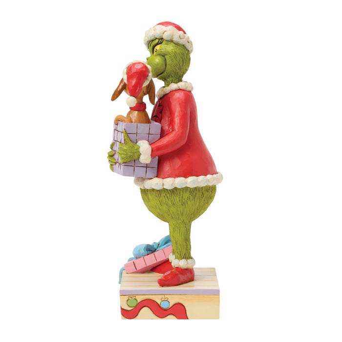 Grinch Holding Gift with Max