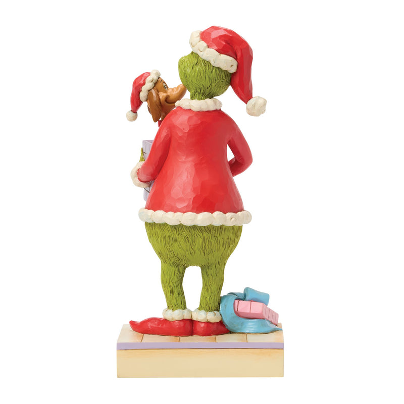Grinch Holding Gift with Max