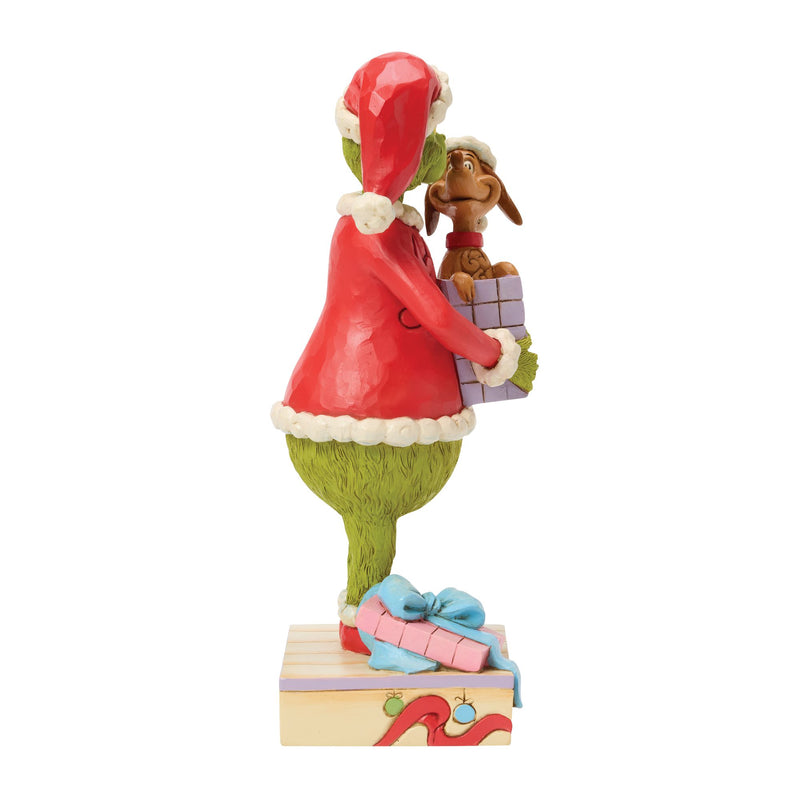 Grinch Holding Gift with Max