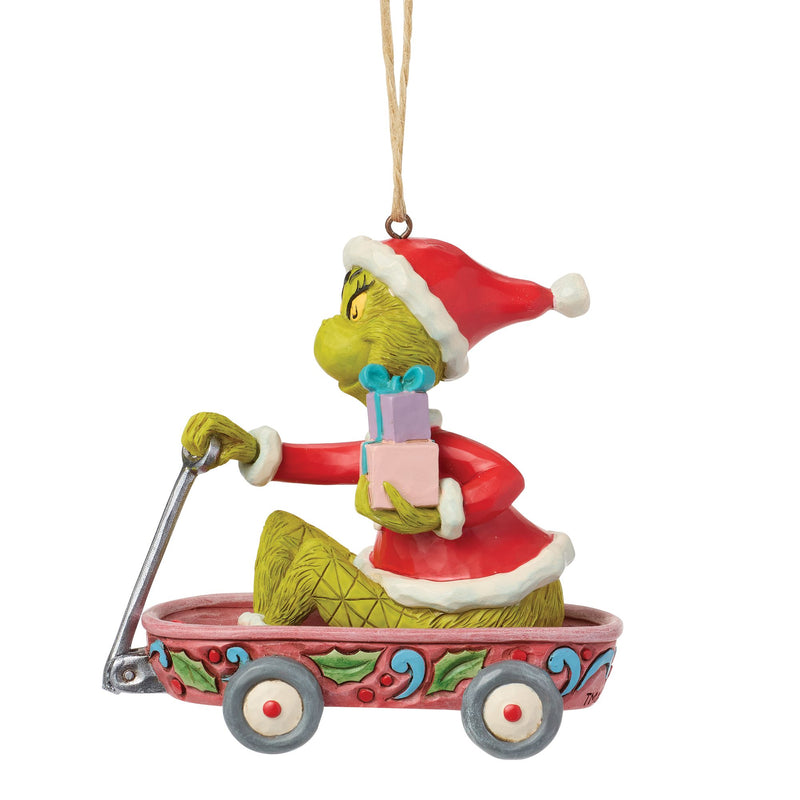 Grinch in Wagon Orn
