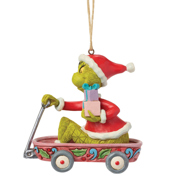 Grinch in Wagon Orn