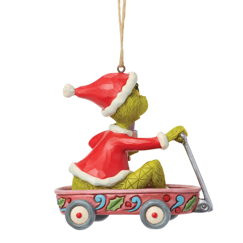 Grinch in Wagon Orn