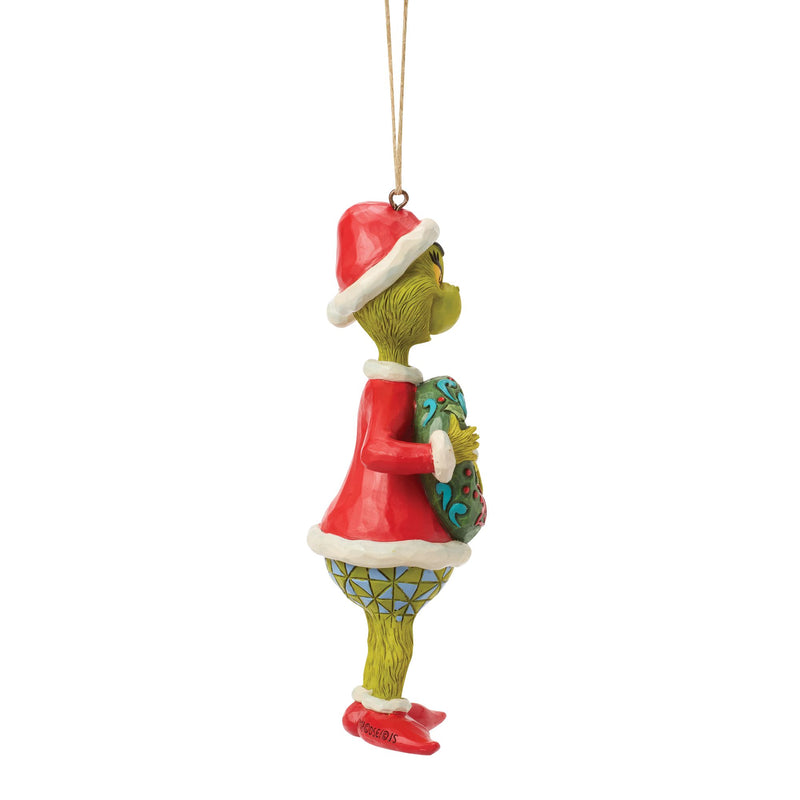 Grinch with Dated 2026 Wreath